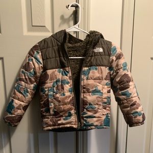 Toddler camo northface jacket